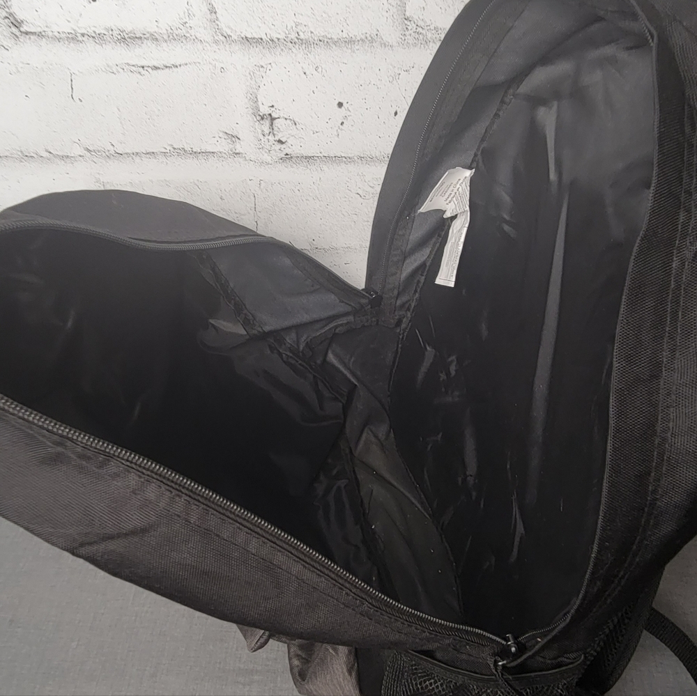 Bench Logo Backpack Black Gray School Travel Laptop Daypack